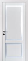 Межкомнатная дверь GeoDoors Прага 2 Винил белый
