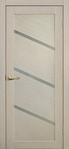 Межкомнатная дверь Fly doors L 05 ясень 600мм стекло сатинат