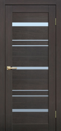Межкомнатная дверь Fly doors L 13 венге 600мм стекло сатинат