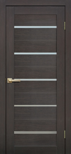Межкомнатная дверь Fly doors L 26 венге 600мм стекло сатинат