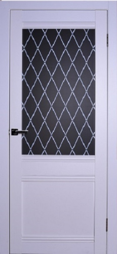 Межкомнатная дверь GeoDoors 208 ДО белый стиппл 600мм