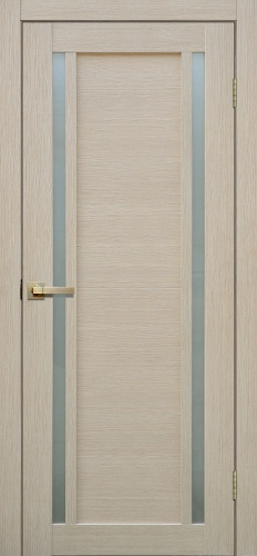 Межкомнатная дверь Fly doors L 23 ясень 600мм стекло сатинат