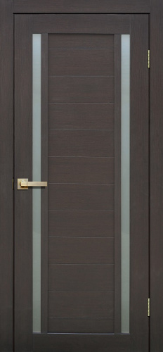 Межкомнатная дверь Fly doors L 23 венге 600мм стекло сатинат